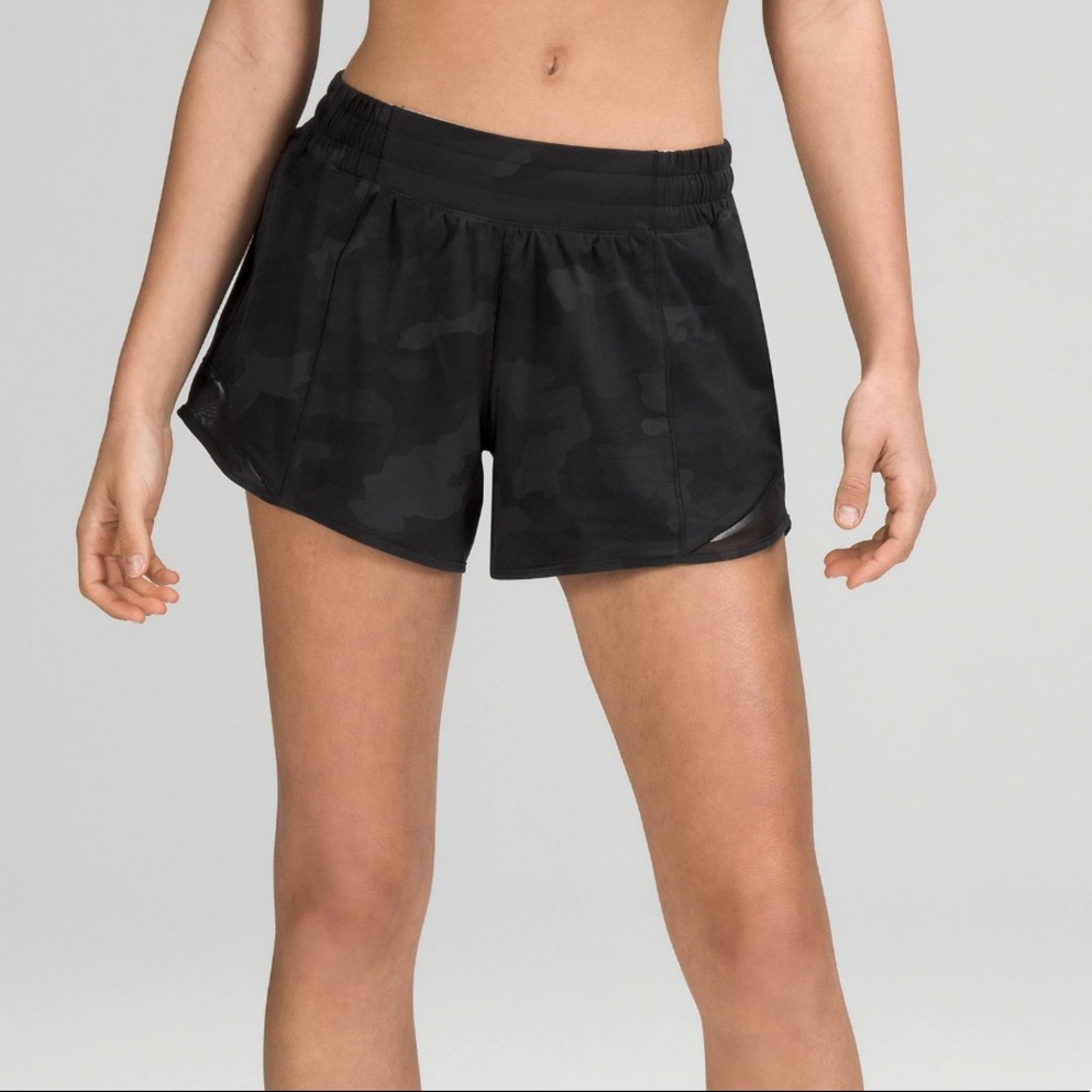 LULULEMON 4INCH CAMO SHORTS